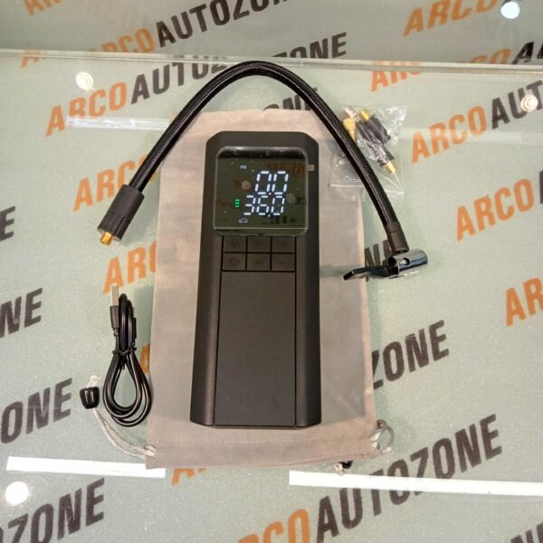 TYRE INFLATOR CHARGE WITH POWER BANK 12000 MAH 150 PSI