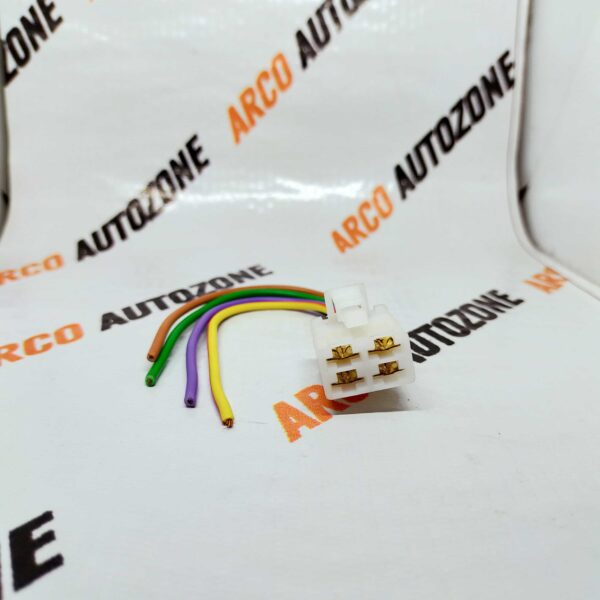 ELECTRONIC COMPONENTS WIRING HARNESS COUPLER UNIVERSAL 4 PIN WHITE